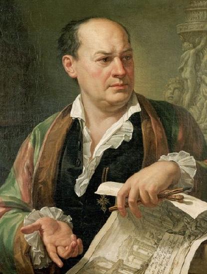 Carlo Labruzzi Posthumous portrait of Giovanni Battista Piranesi Norge oil painting art
